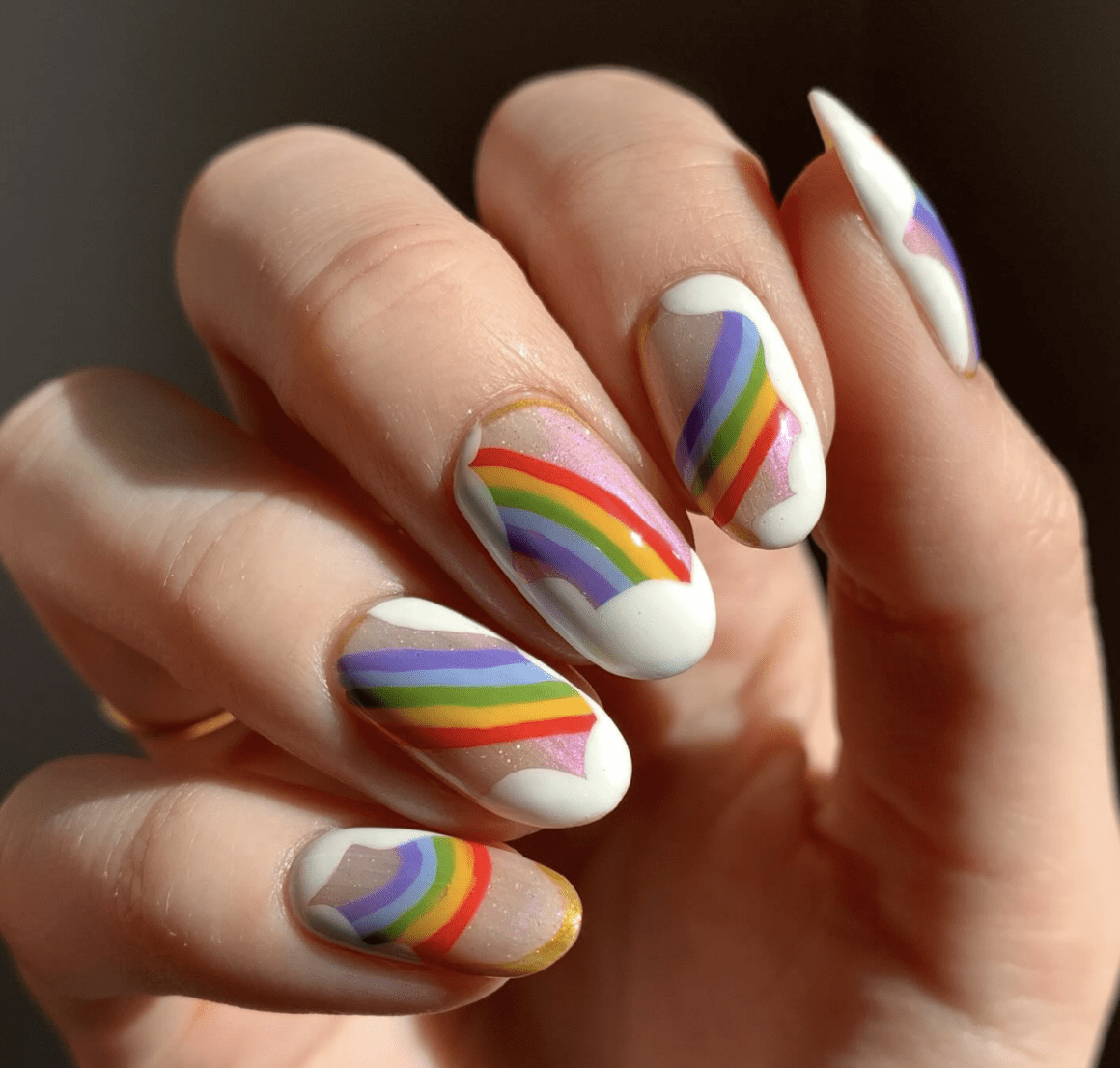 27 Mesmerizing Rainbow Nail Designs That Are Creatively Made Nailz In Bloom
