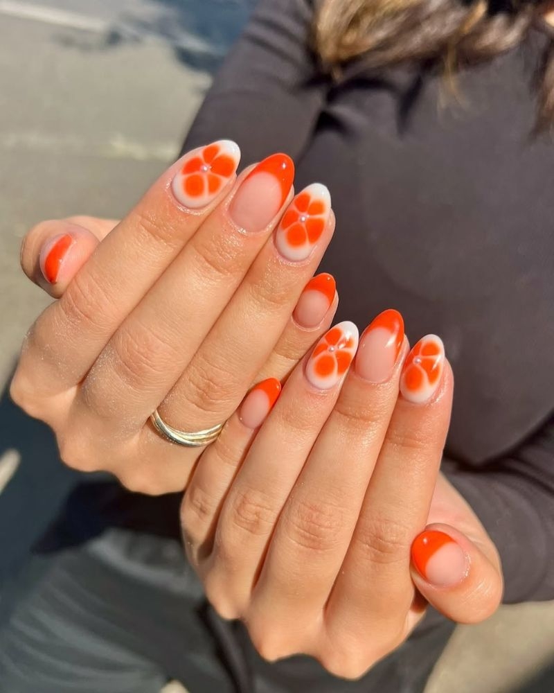 27 Orange Nail Art Designs For A Not So Ordinary Look