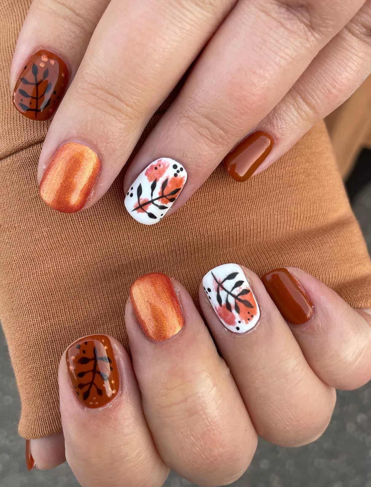27 Stunning Burnt Orange Nails With A Cozy Vibe For 2023