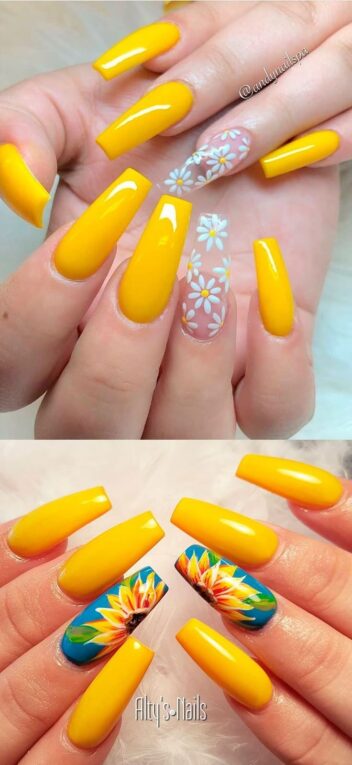 Yellow Nails Design