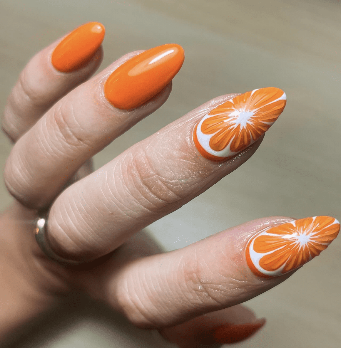 28 Summer Orange Nail Designs That Bring A Splash Of Sunshine Nailz In Bloom