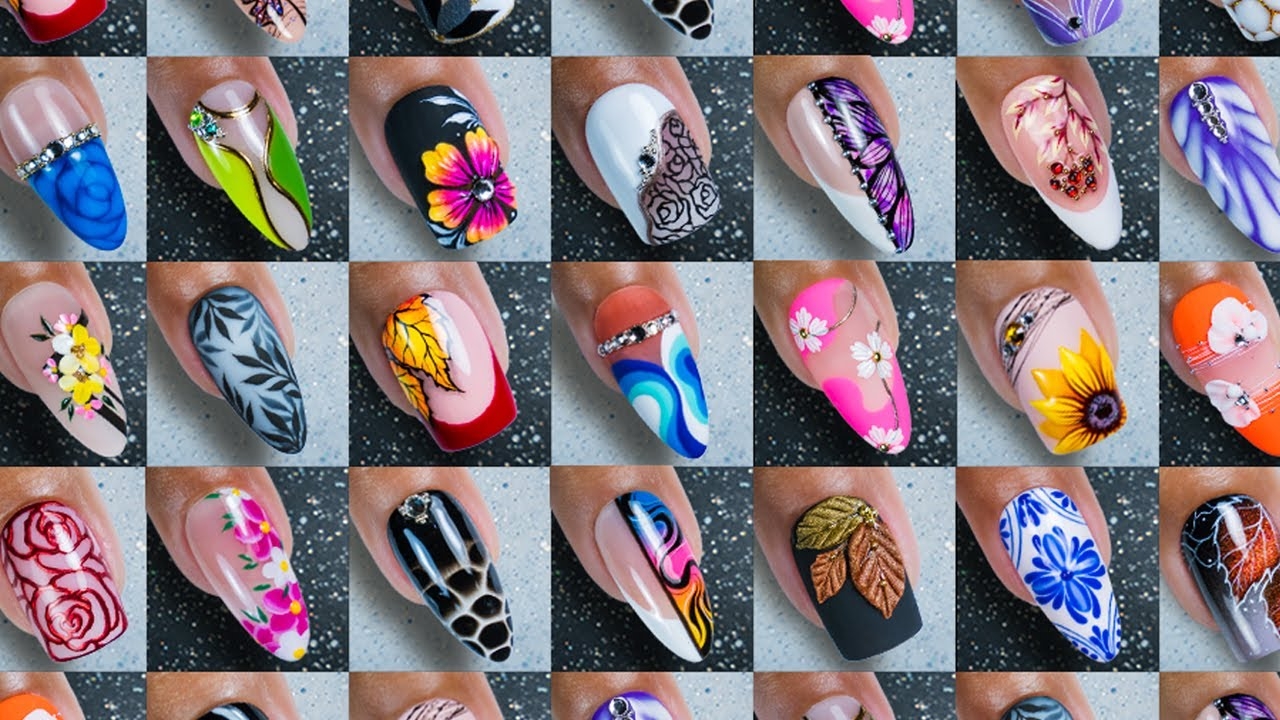 30 Best Nail Art Ideas Tutorial Beautiful Nail Art Compilation natdenail YouTube