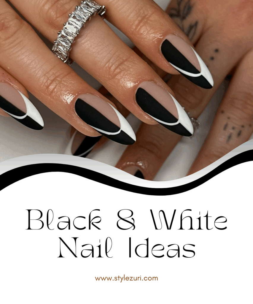 30 Black And White Nail Designs That Are Anything But Boring Style Zuri