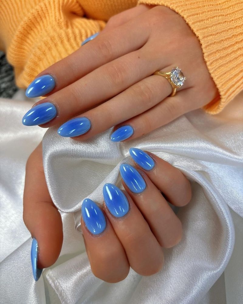 30 Blue Winter Nails That Will Freeze Your Boredom