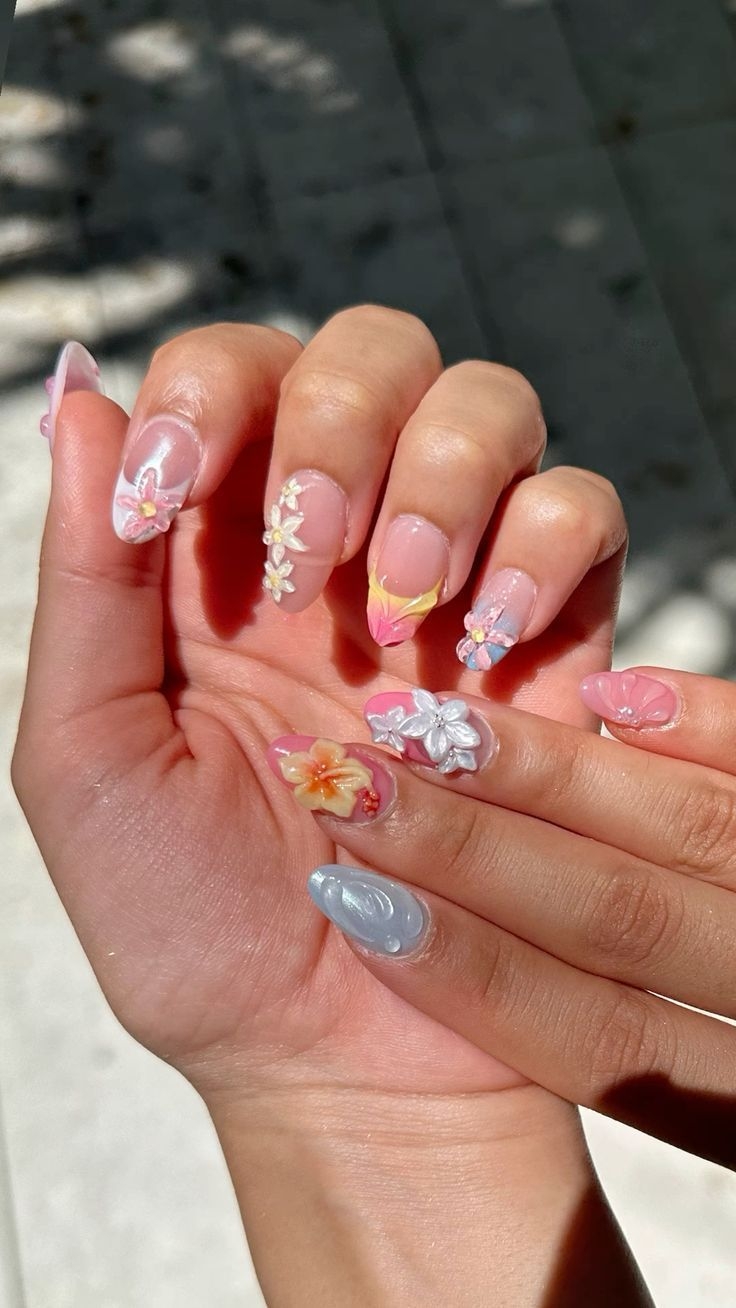 30 Hawaii Inspired Nail Designs For Summer Island Vibe Artist Hue