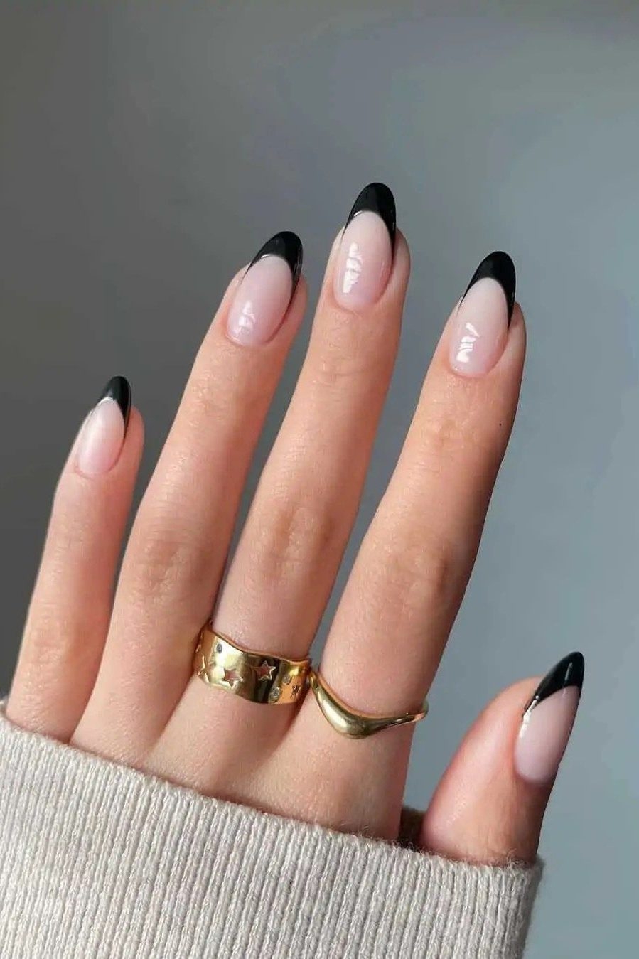 simple classy black nail designs