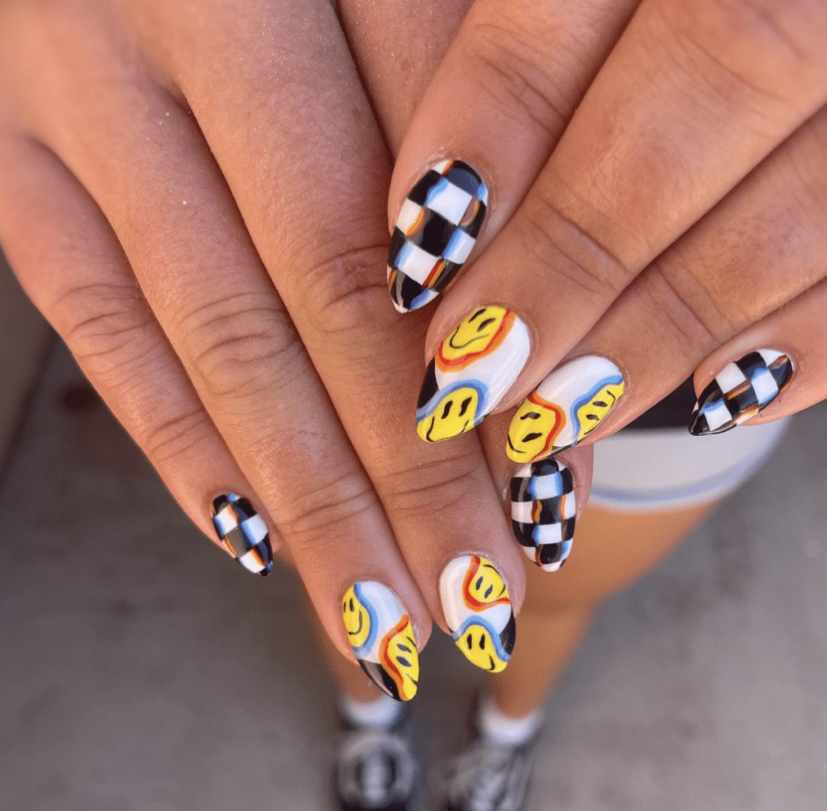 30 Must Try Checkered Pattern Nails You ll Be Running To Try Nailz In Bloom