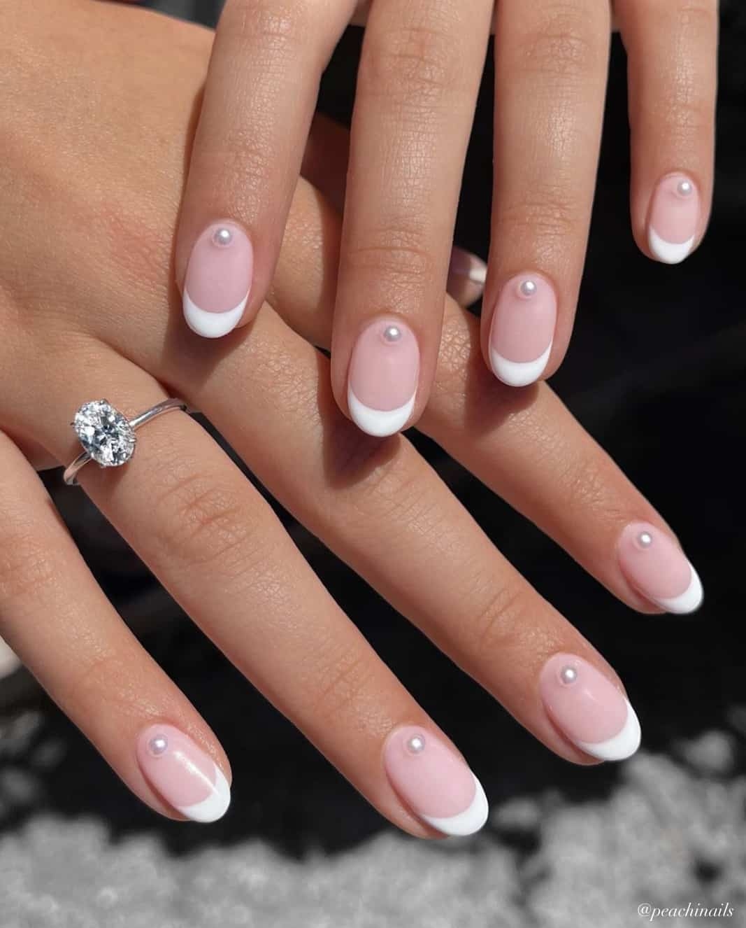 short rounded nail designs