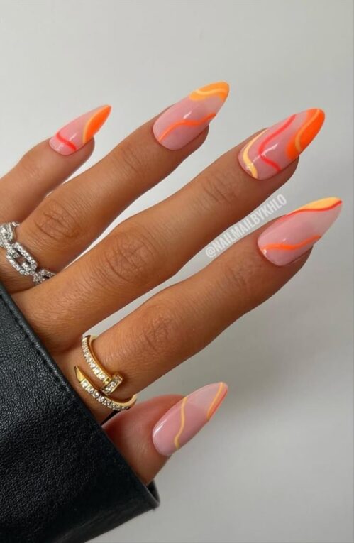 32 Stunning Swirl Nail Art You ll Flip For 2022 Mycozylive