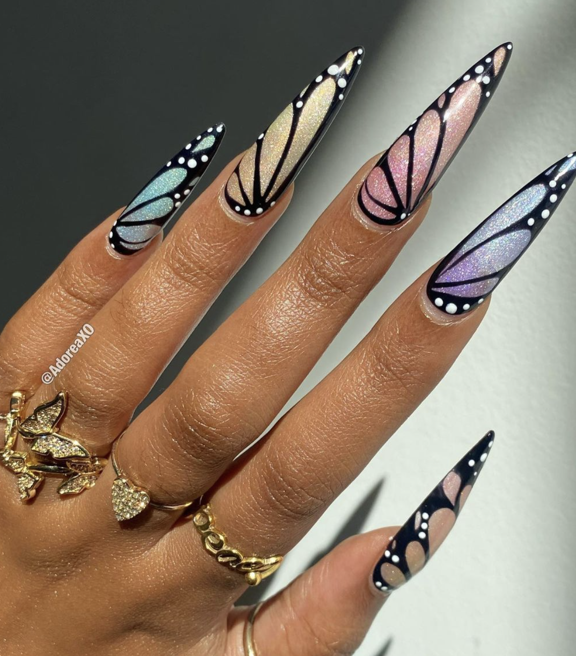 33 Butterfly Nail Art Designs To Make Your Nails Fly Nailz In Bloom