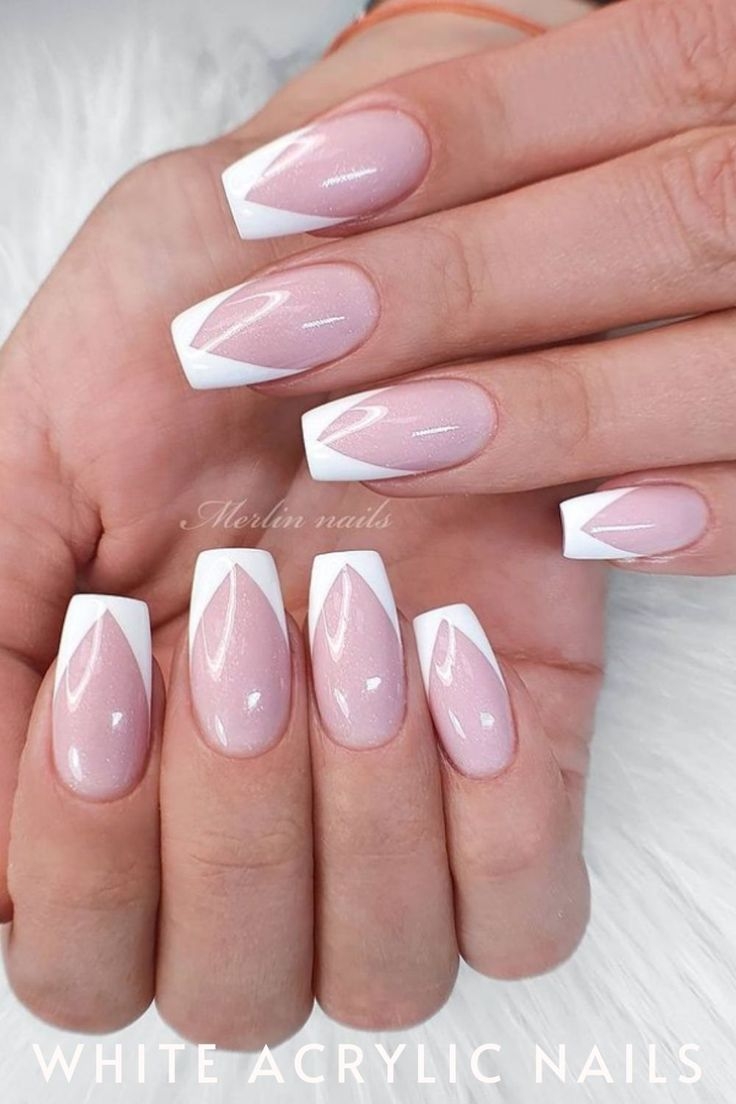 nail art designs white tips