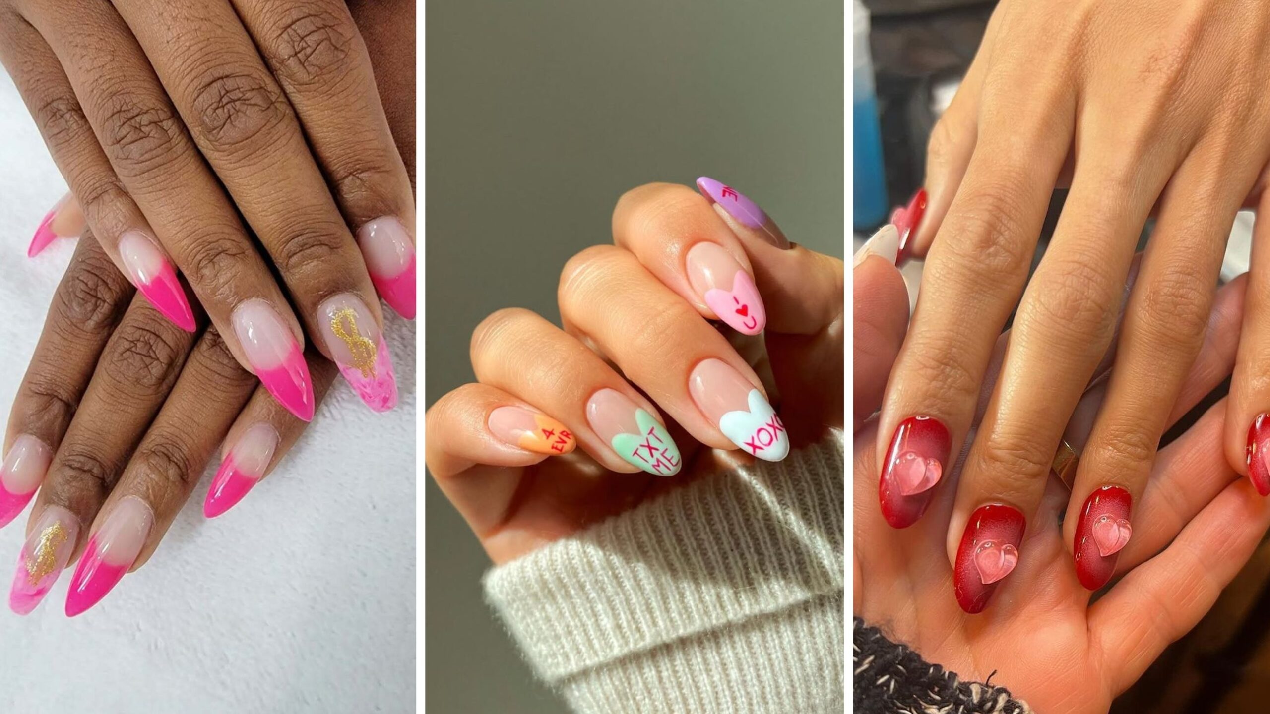 valentine nails design