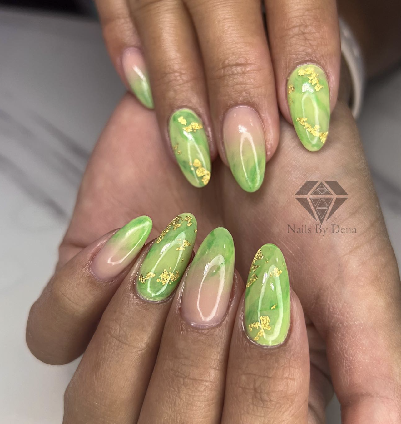 35 Green Marble Nail Designs You Will Fall In Love With Nailz In Bloom