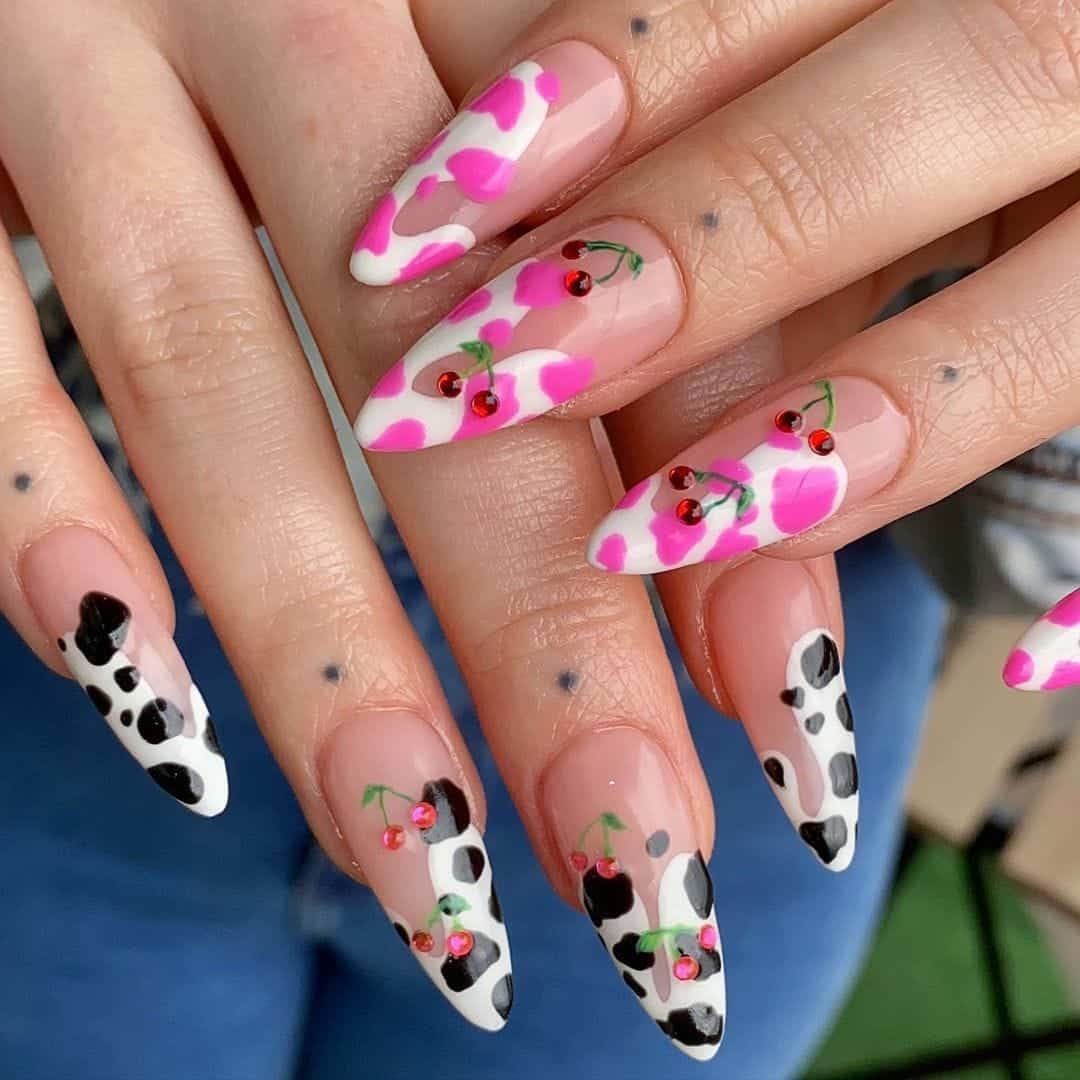35 Udderly Beautiful Cow Print Nail Designs You Need To Try Scratch