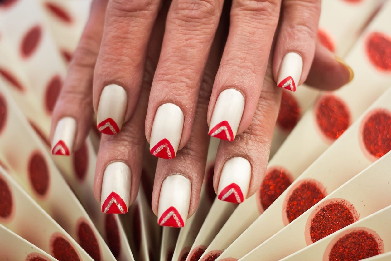 red and white nail designs red and white nail designs