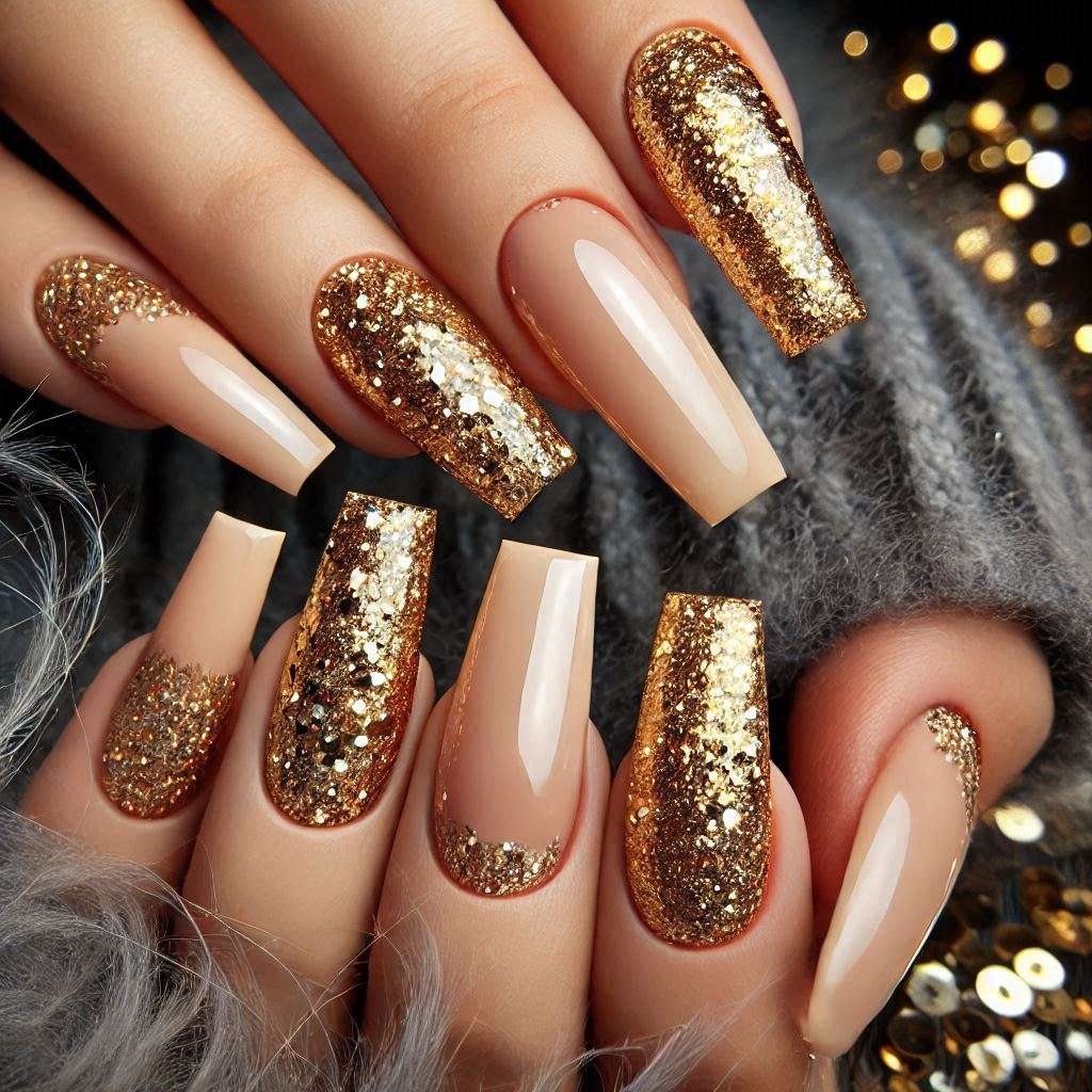 36 Classy Nude And Gold Nail Design Ideas To Elevate Your Look Style Zuri