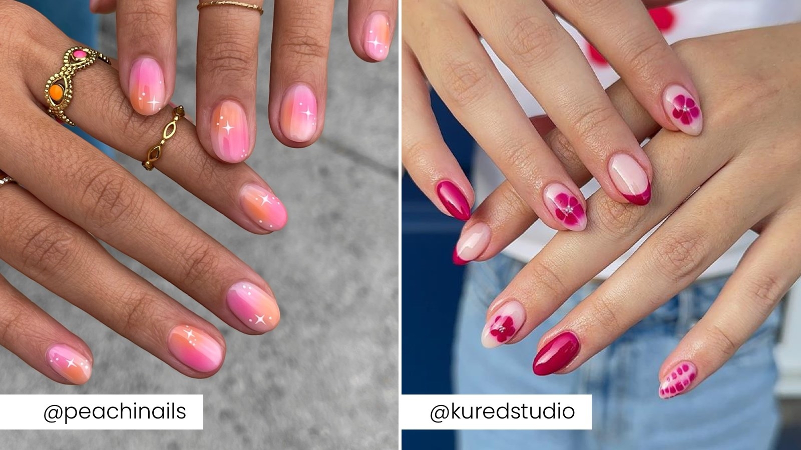cute short nail inspo