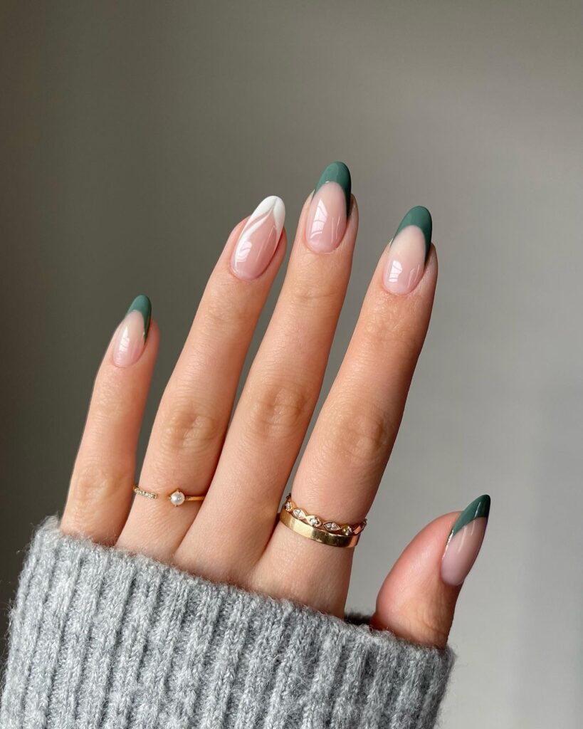 40 Dark Green Nail Designs You Need To Try Prada Pearls