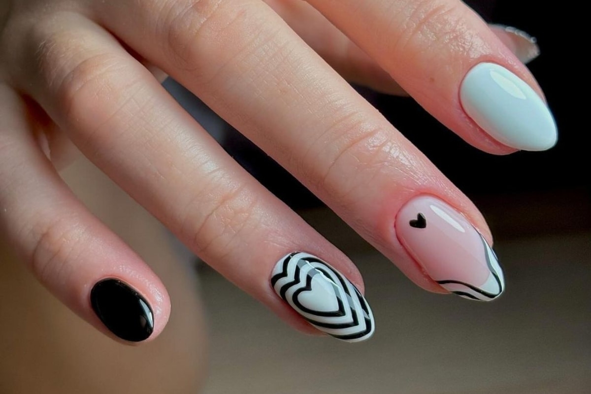 40 Super Cool Black And White Nail Designs You Need To Try Scratch