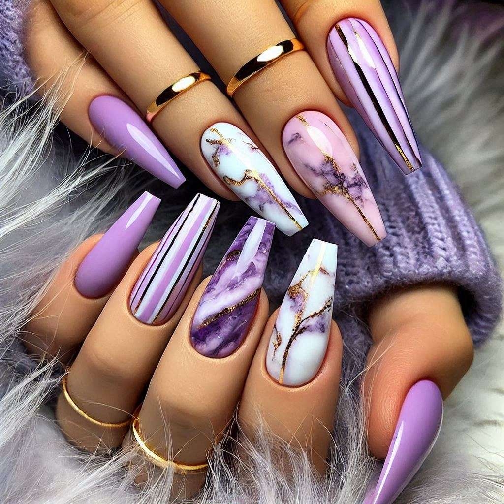 42 Stunning Purple Nail Design Ideas To Try Now Style Zuri