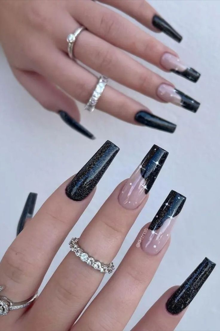coffin shape nail designs