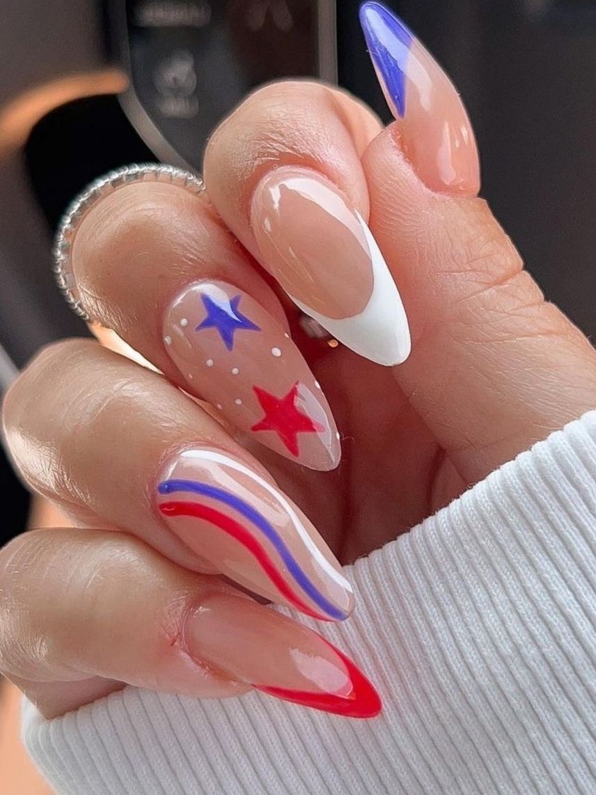 4th of july nail inspo