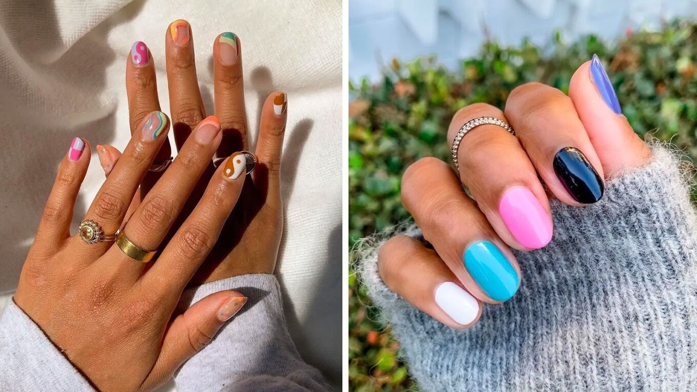 Multi Color Nail Designs