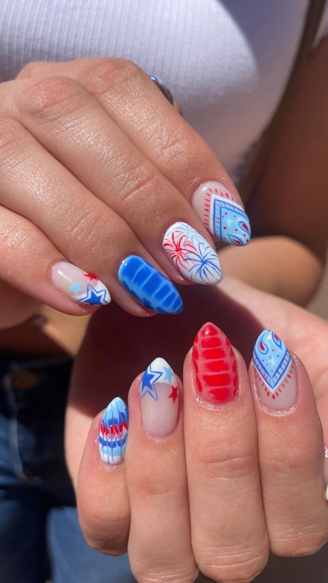 4th Of July Nails Inspo 
