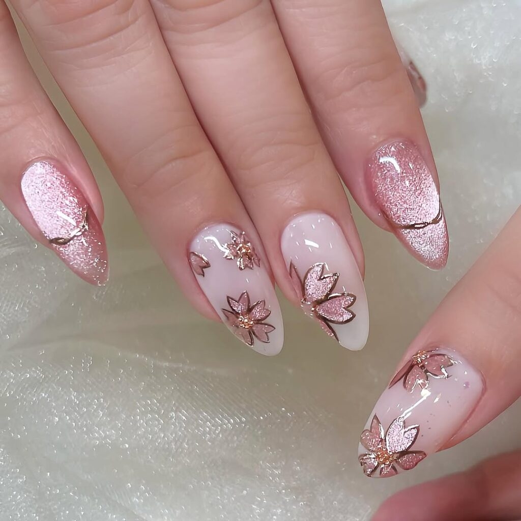 50 Cherry Blossom Nail Designs You Need To Try In 2025 Scratch