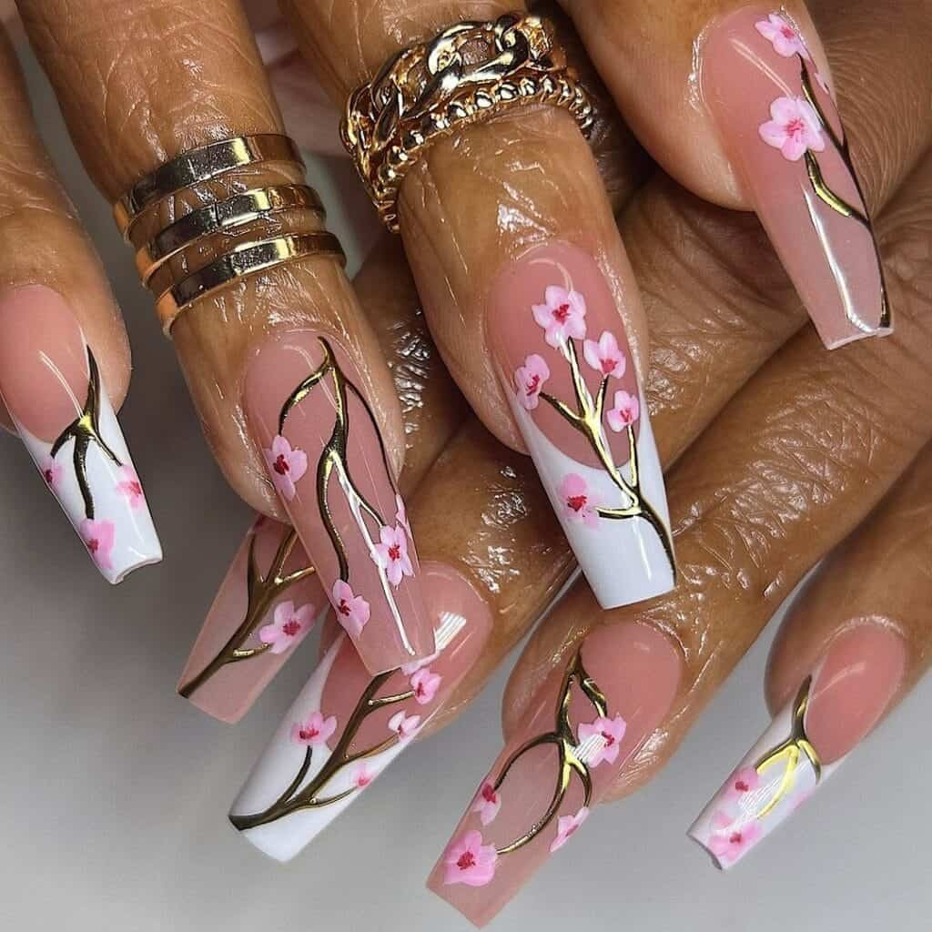50 Cherry Blossom Nail Designs You Need To Try In 2025 Scratch