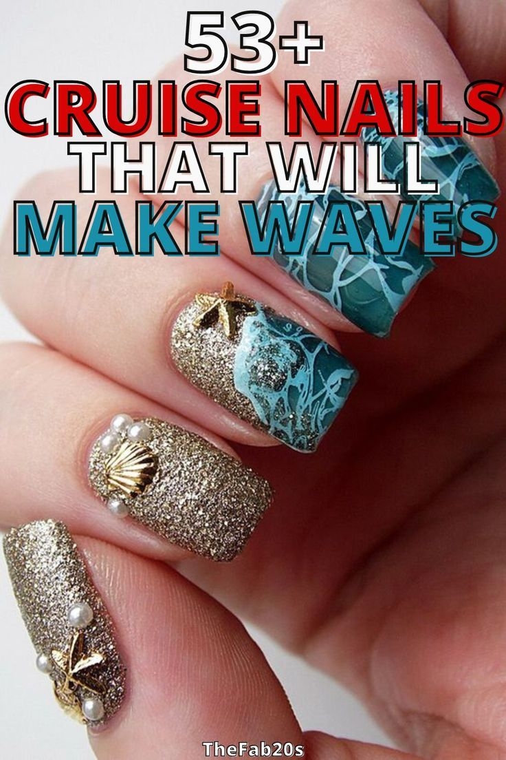 53 Cruise Nails That Will Make Waves