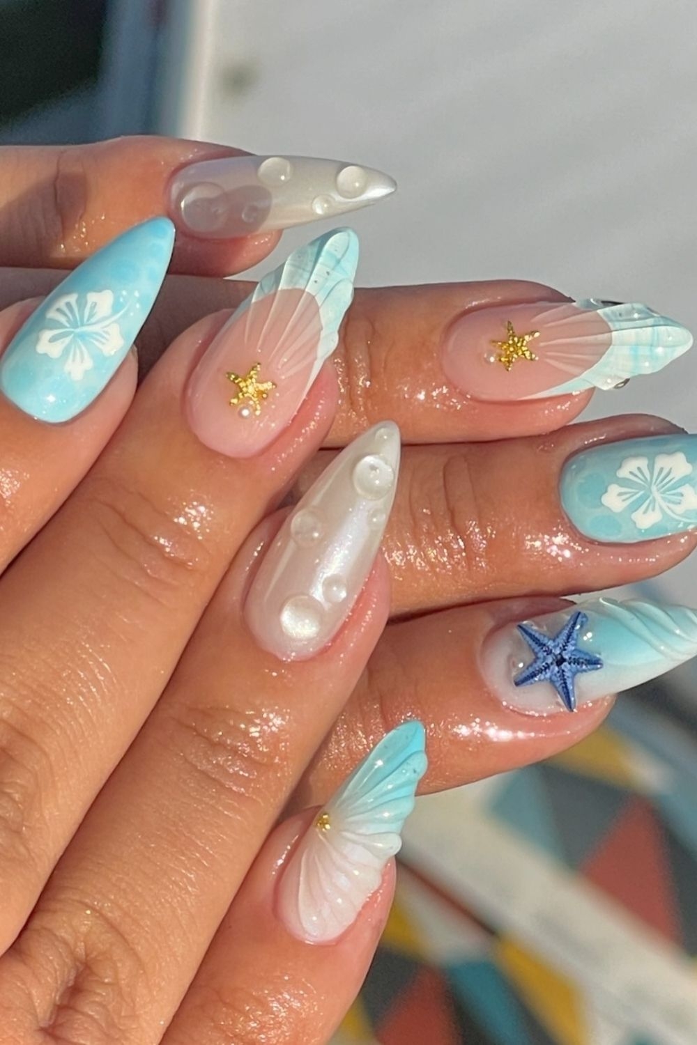 almond nails inspo
