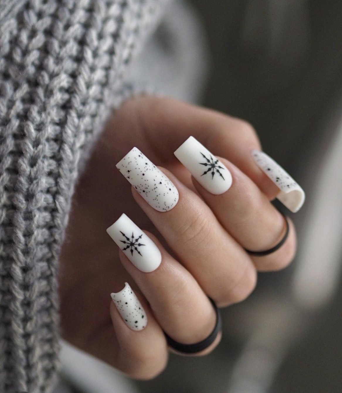 milky white nail designs