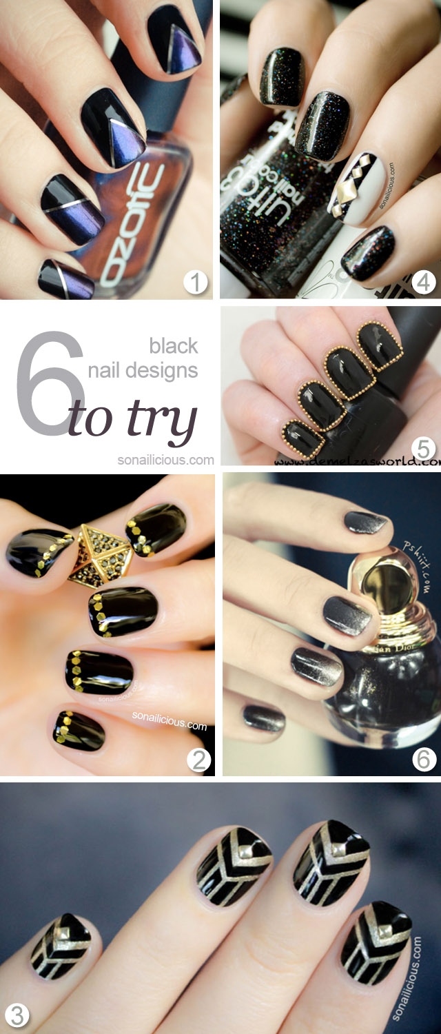 6 Black Nail Designs To Try