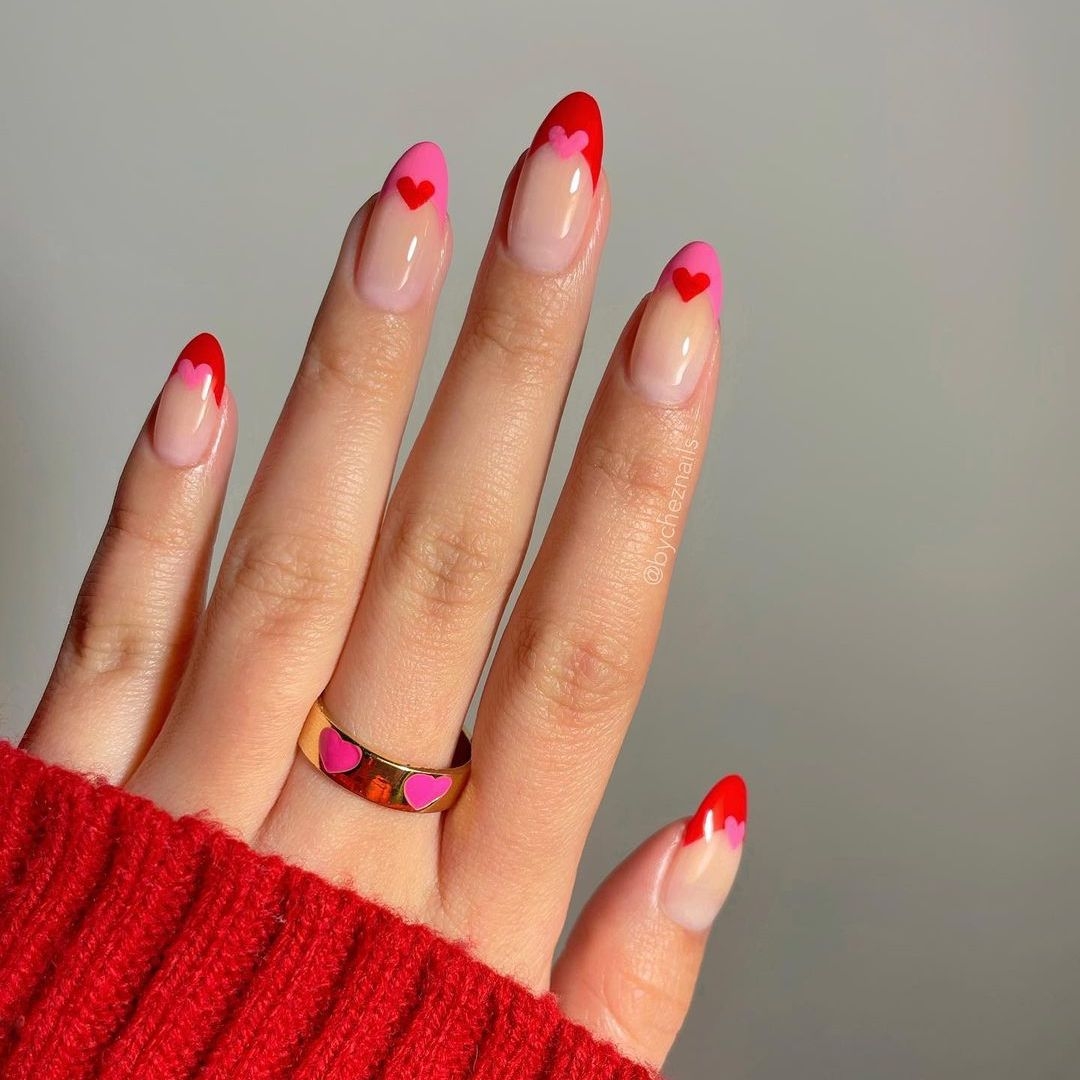 valentines day nails inspo