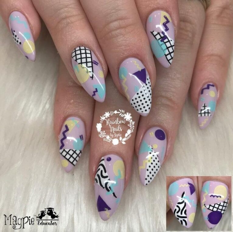80s Nail Designs