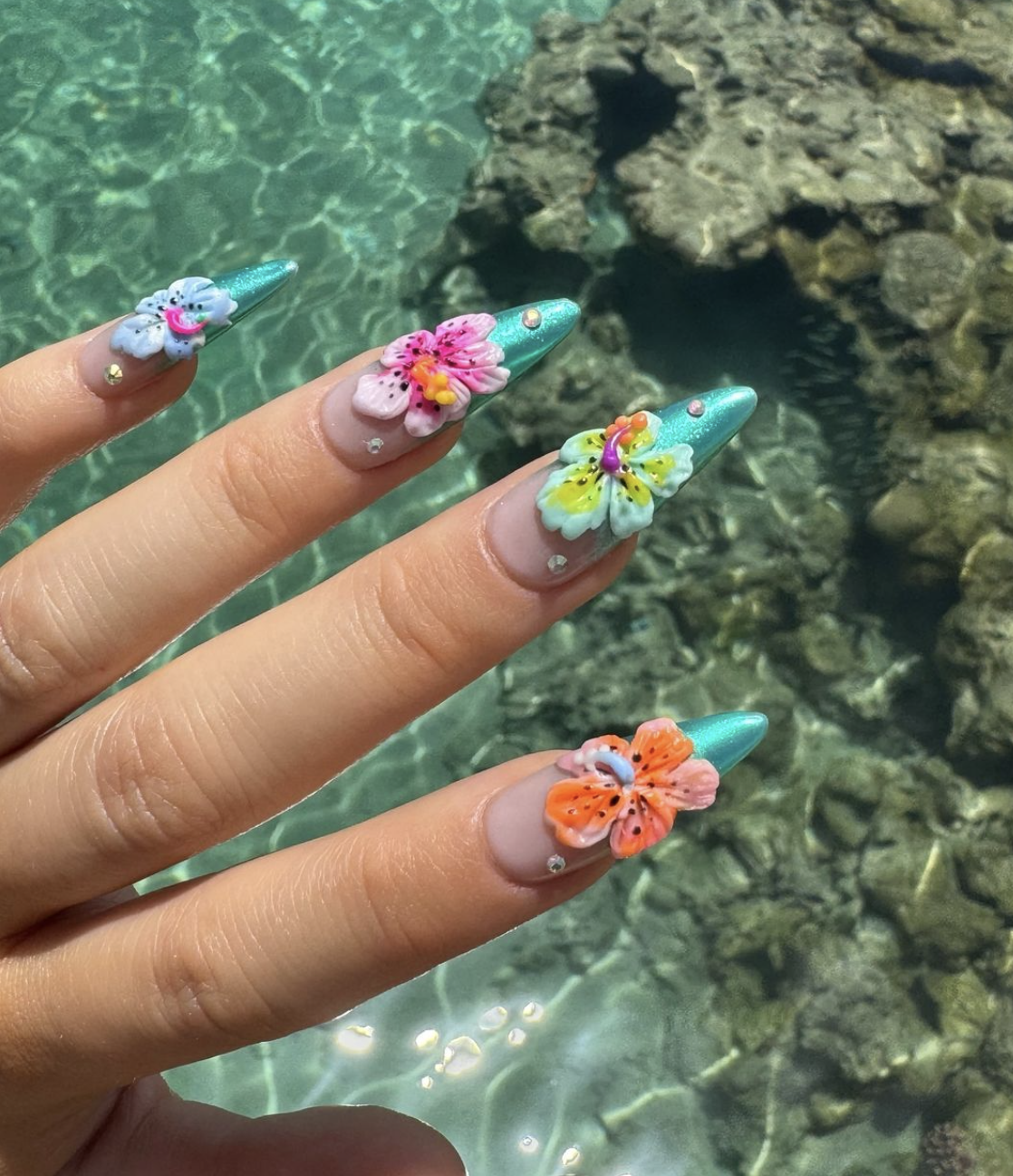 Aloha 33 Hawaii Nail Ideas To Get Island Ready Nailz In Bloom