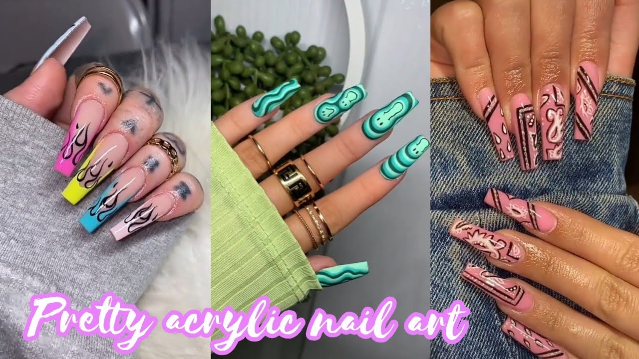  Amazing Acrylic Nail Art Compilation Trendy Nail Designs Inspo Ig Baddie Nail Art YouTube
