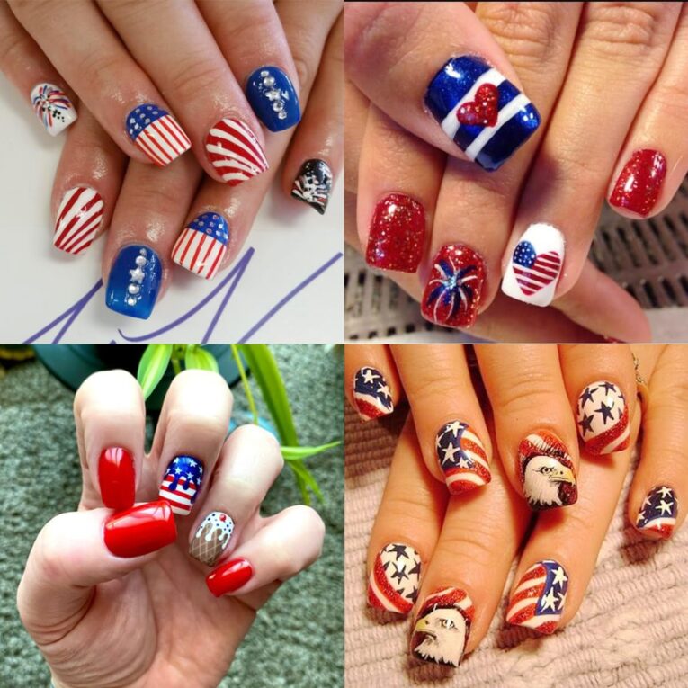 Patriotic Nail Art Designs