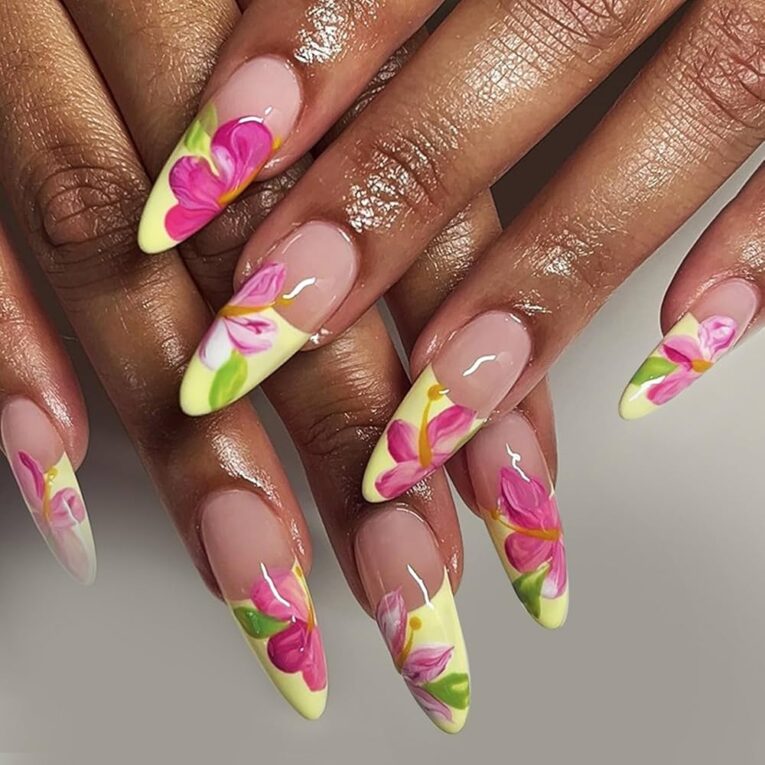 Summer Flower Nail Designs