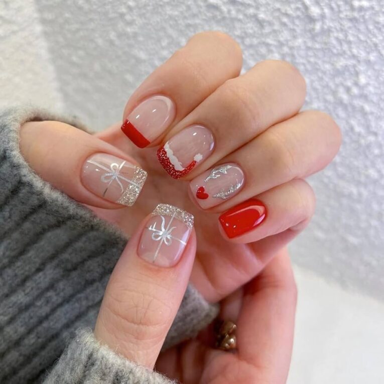Christmas Designs For Short Nails