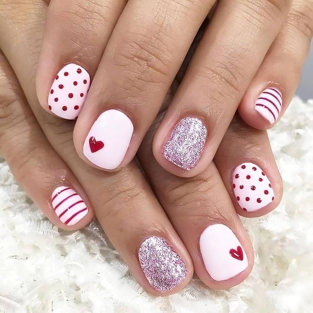 valentine's day nail designs