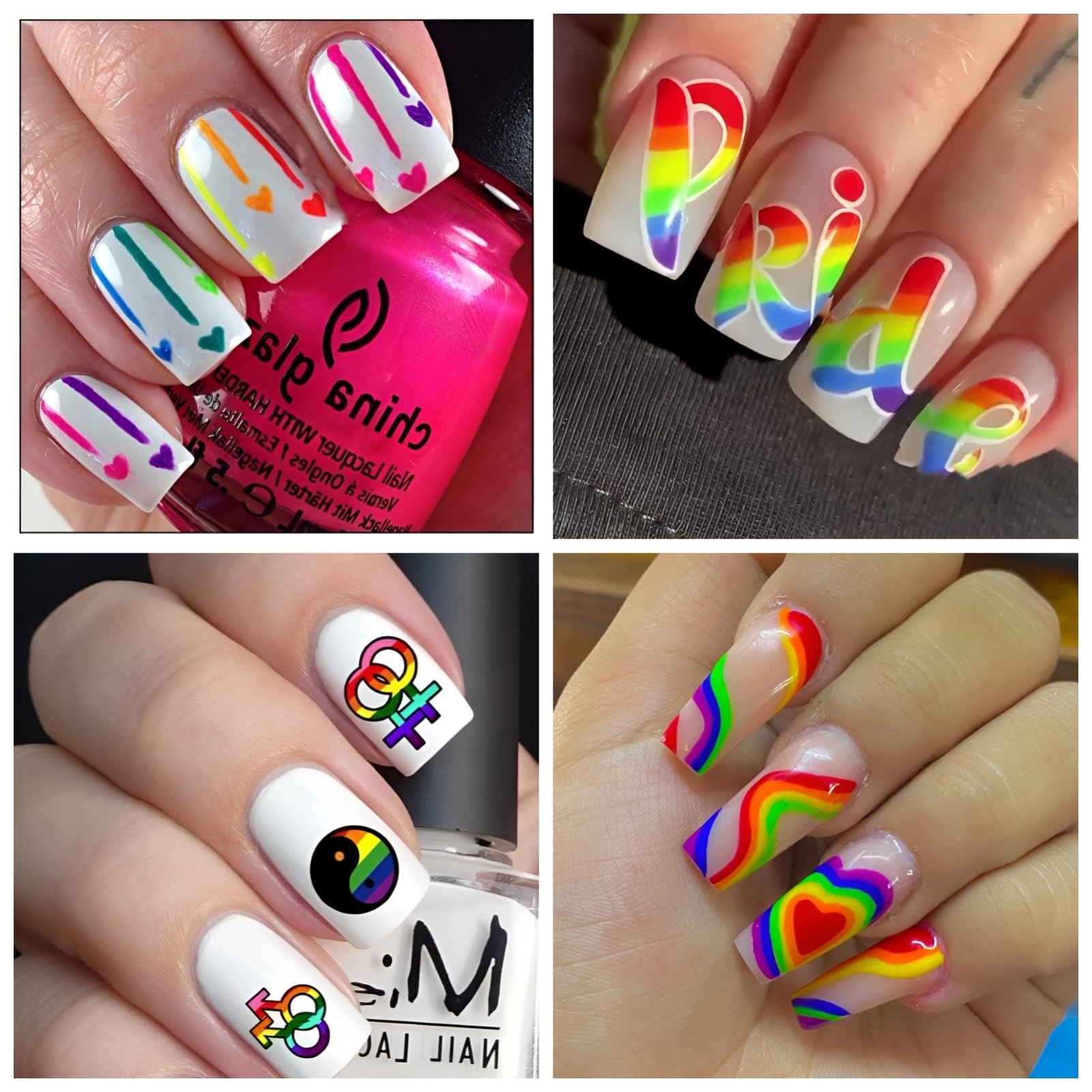 pride nail designs