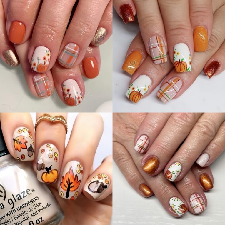 Fall Leaf Nail Designs