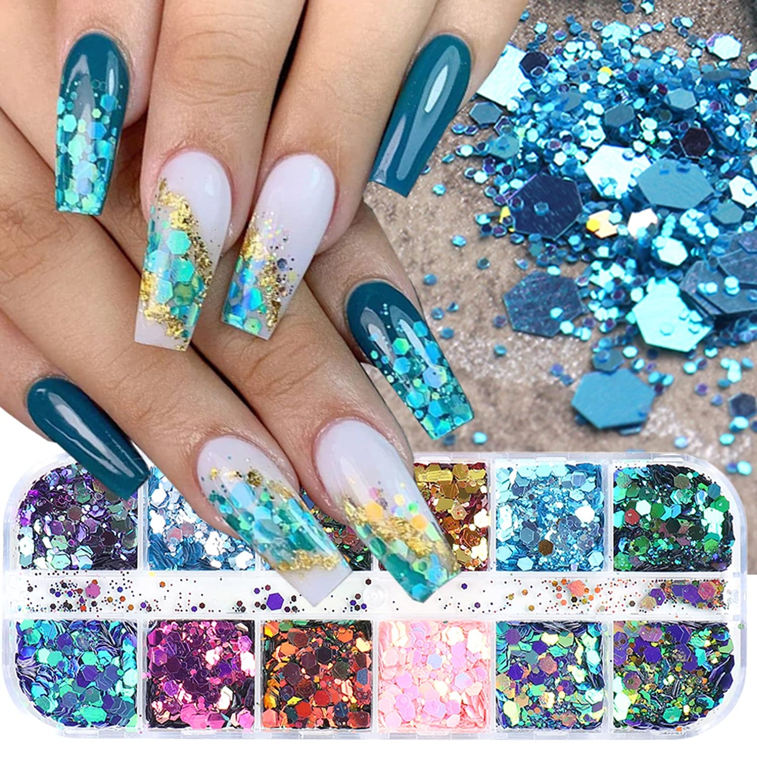 glitter nail art designs