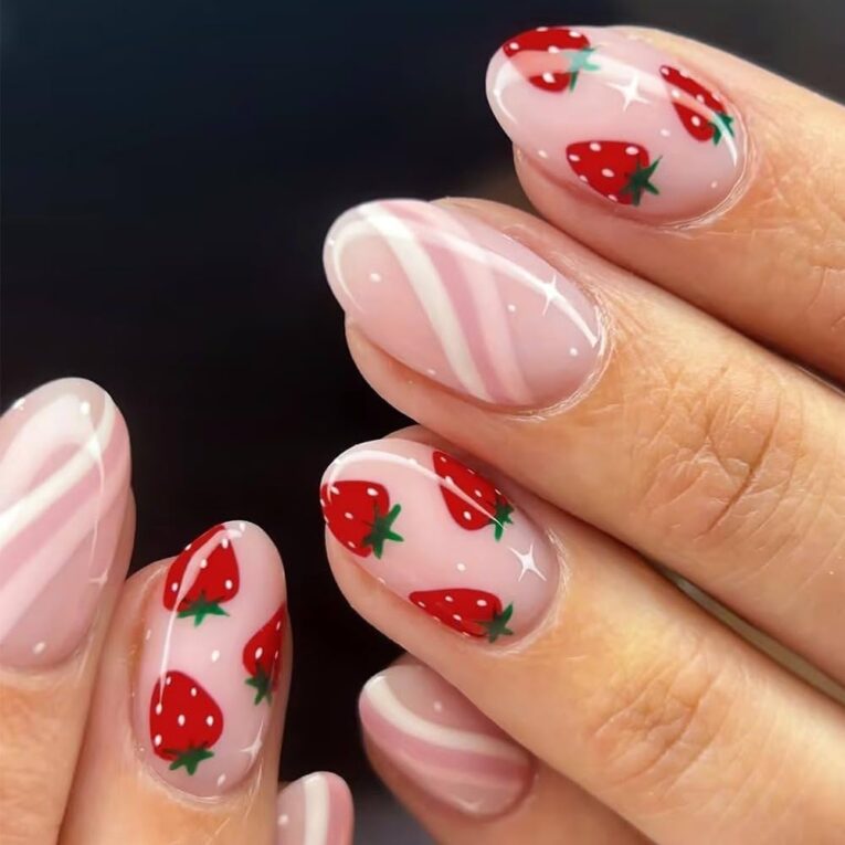 Strawberry Nail Design