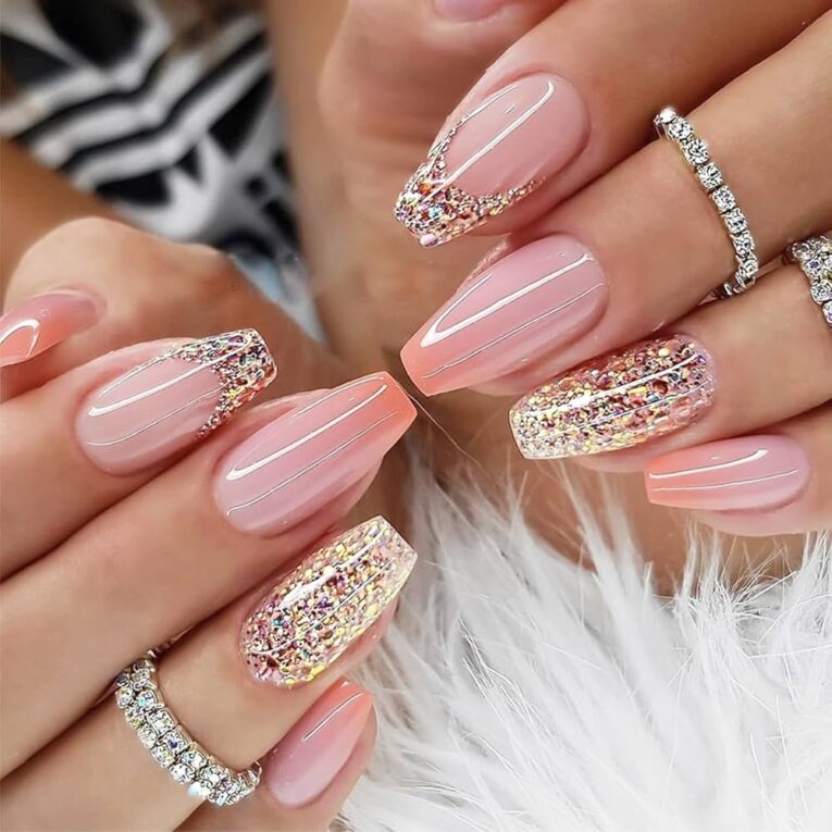 Coffin Shape Nail Designs