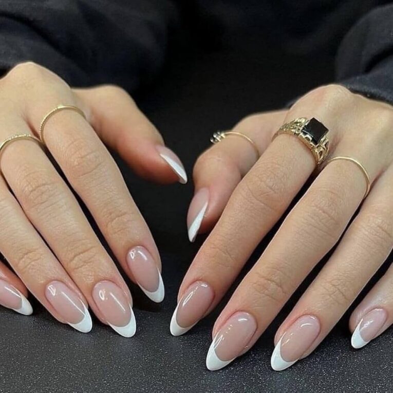 Nail Inspo French Tip Almond