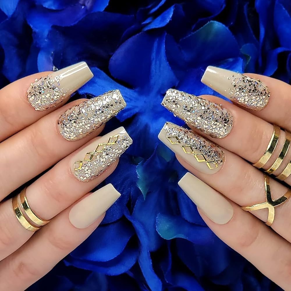 Amazon Hypnaughty 24 Pcs Vegas Gold And Nude Luxury Coffin Press On Fake Nails With Glitter Design And Glue Ombre Glitter Long Medium Long False Nails Full Cover Acrylic Nails Vegas Amazon Hypnaughty 24 Pcs Vegas Gold And Nude Luxury Coffin Press On Fake Nails With Glitter Design And Glue Ombre Glitter Long Medium Long False Nails Full Cover Acrylic Nails Vegas