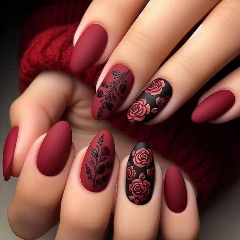 Rose Nail Design